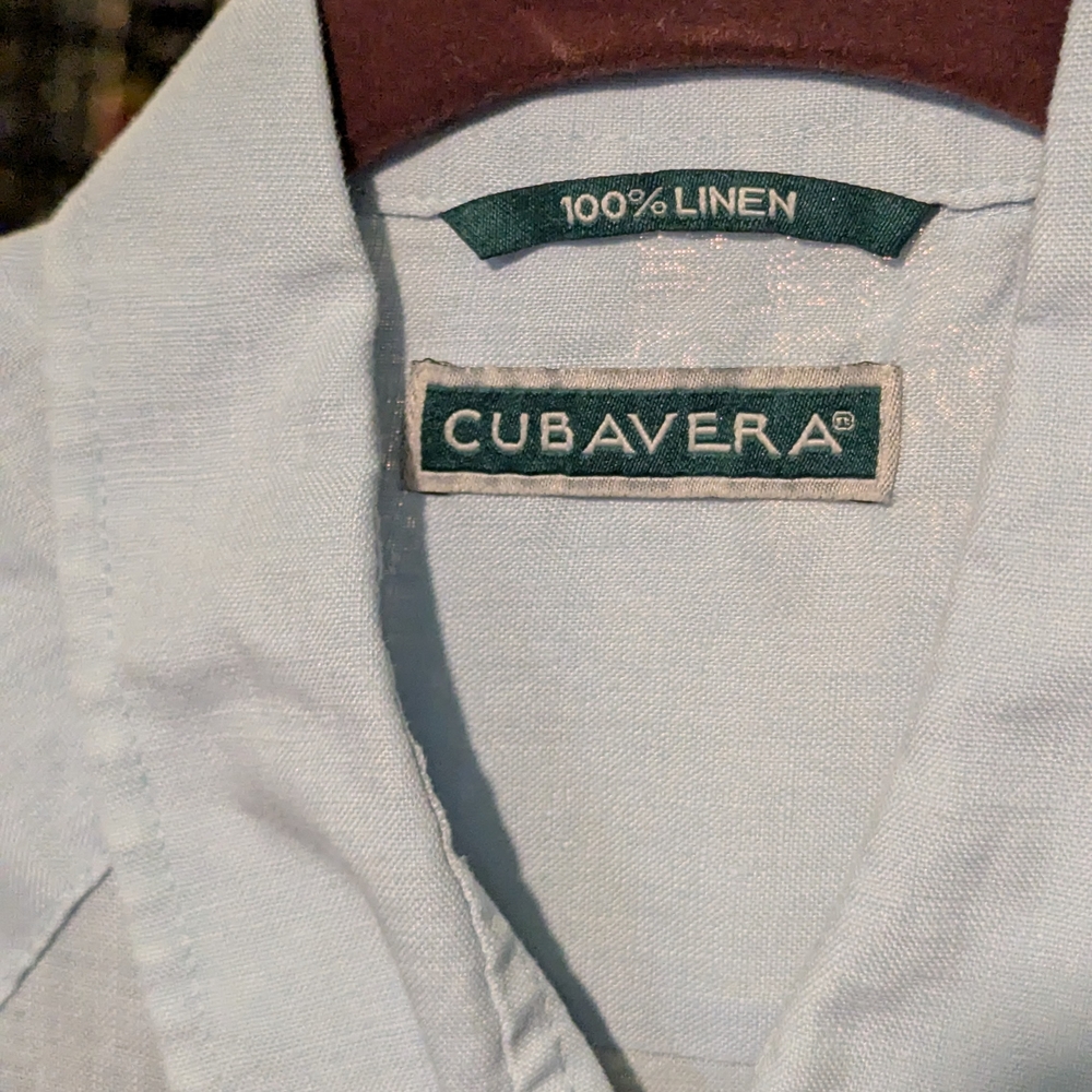 Cubavera Light Blue Linen Shirt